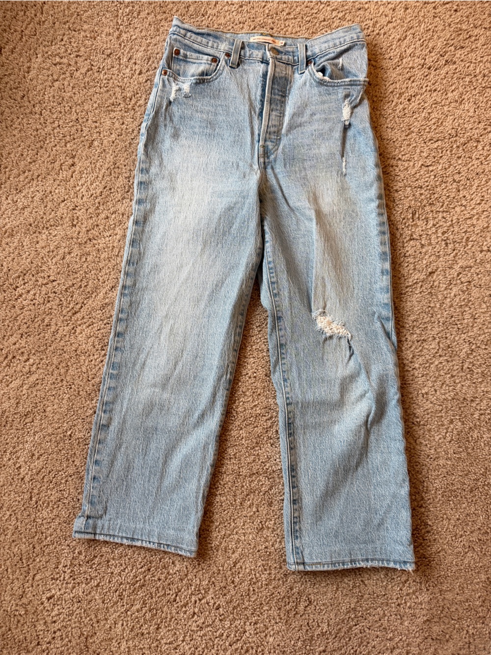Levi’s Wedgie Straight Ankle Light Blue Women’s Jeans